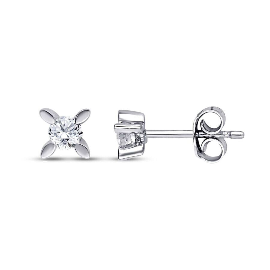 0,20 Carat Diamond Solitaire Earrings