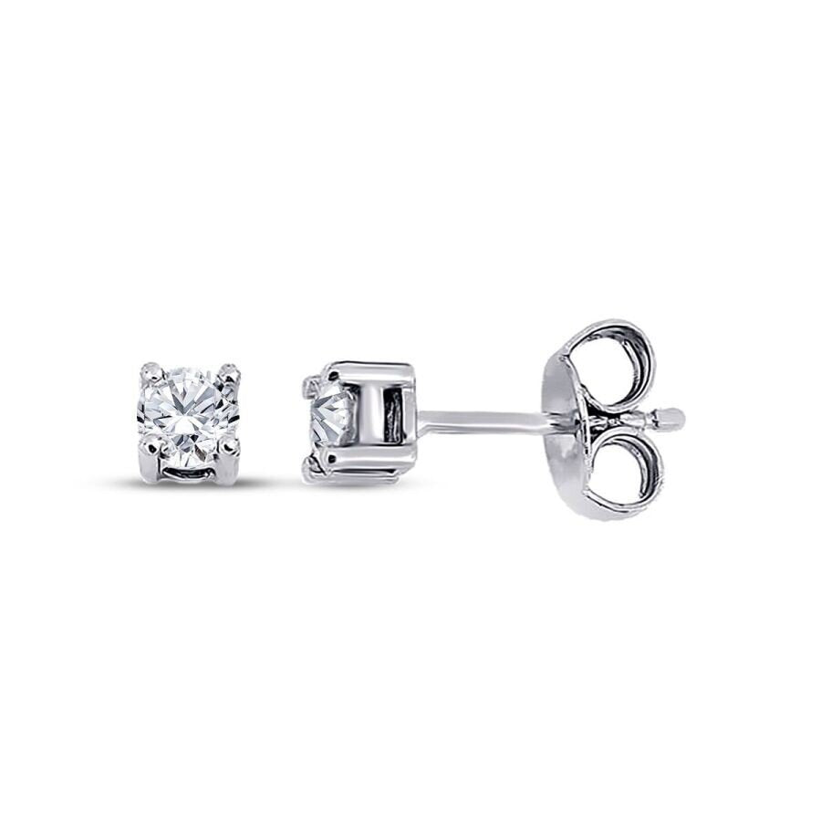 0,30 Carat Diamond Solitaire Earrings