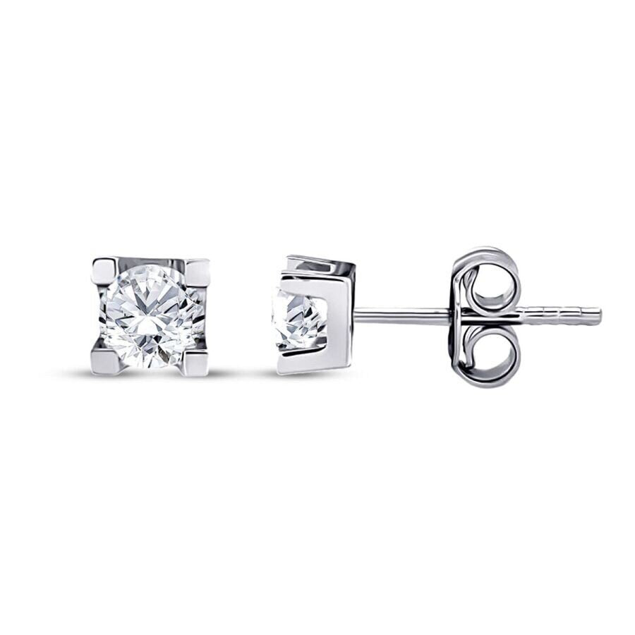 0,50 Carat Diamond Solitaire Earrings