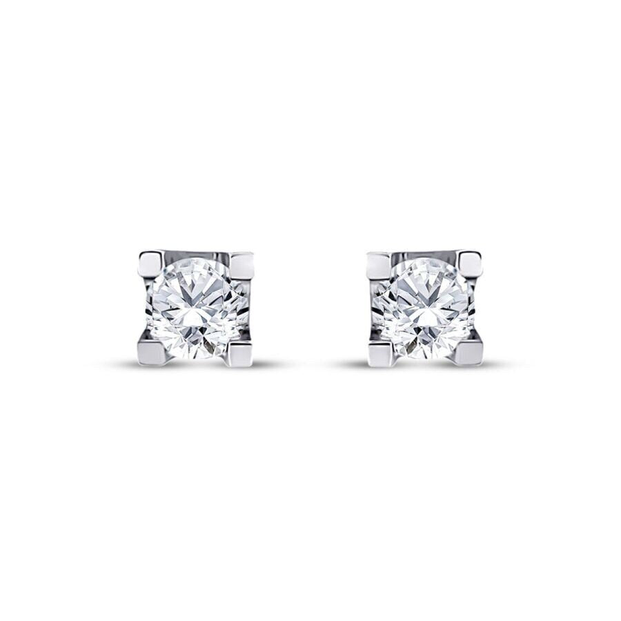 0,70 Carat Diamond Solitaire Earrings