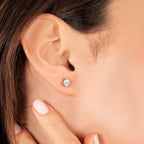 0,80 Carat Diamond Solitaire Earrings