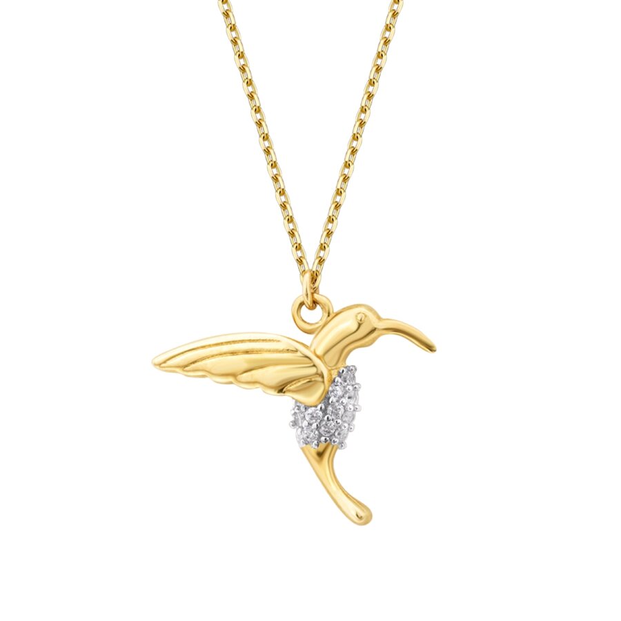 Gold Woodpecker Necklace