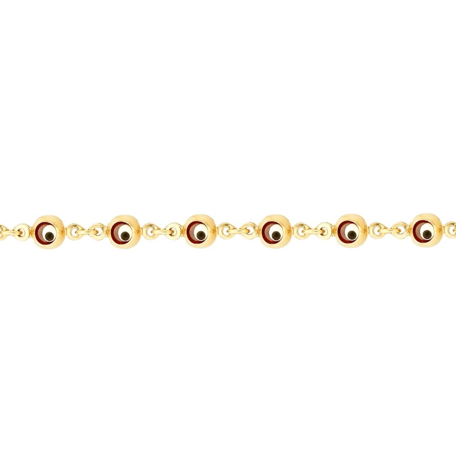 Gold Evil Eye Bead Bracelet