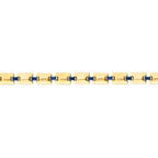 Gold Enamel Rectangular Bracelet