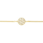 Gold Stone Flower Bracelet
