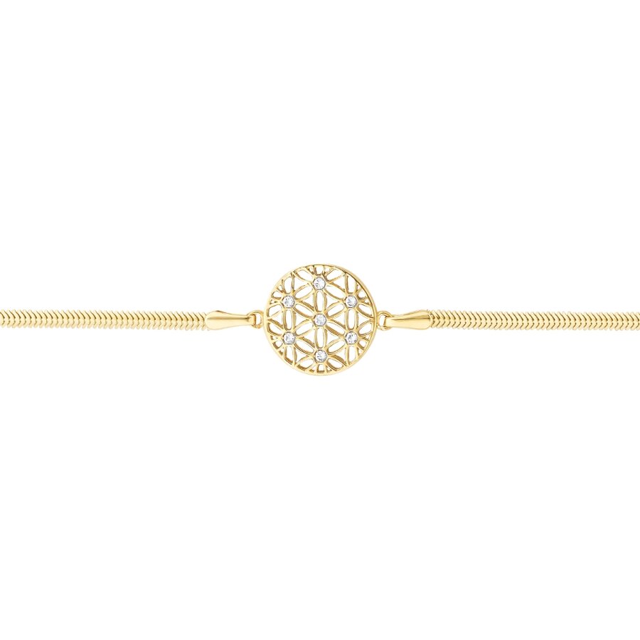 Gold Stone Flower Bracelet