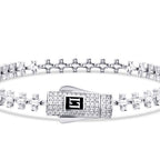 Gold Stone Baguette Bracelet