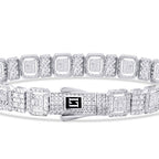 Gold Baguette Stone Bracelet