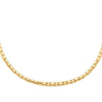 Gold Trend Square Link Necklace