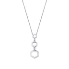 0,15 Carat Diamond Baguette Necklace