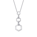0,15 Carat Diamond Baguette Necklace