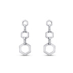 0,29 Carat Diamond Baguette Earrings