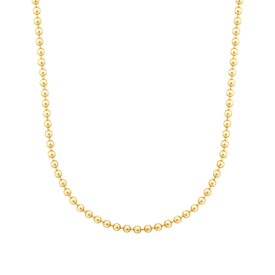 Gold Bead Chain Necklace