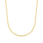 Gold Bead Chain Necklace