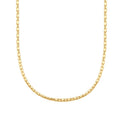 Gold Trend Square Link Necklace