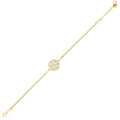 Gold Stone Flower Bracelet