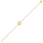 Gold Stone Flower Bracelet