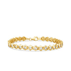 Gold Stone Pyramid Bracelet