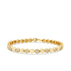 Gold Stone Honeycomb Bracelet