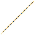 Gold Enamel Rectangular Bracelet