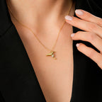Gold Woodpecker Necklace