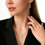 0,15 Carat Diamond Baguette Necklace