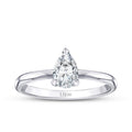0,80 Carat Diamond Pear Solitaire Engagement Ring