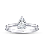 0,80 Carat Diamond Pear Solitaire Engagement Ring
