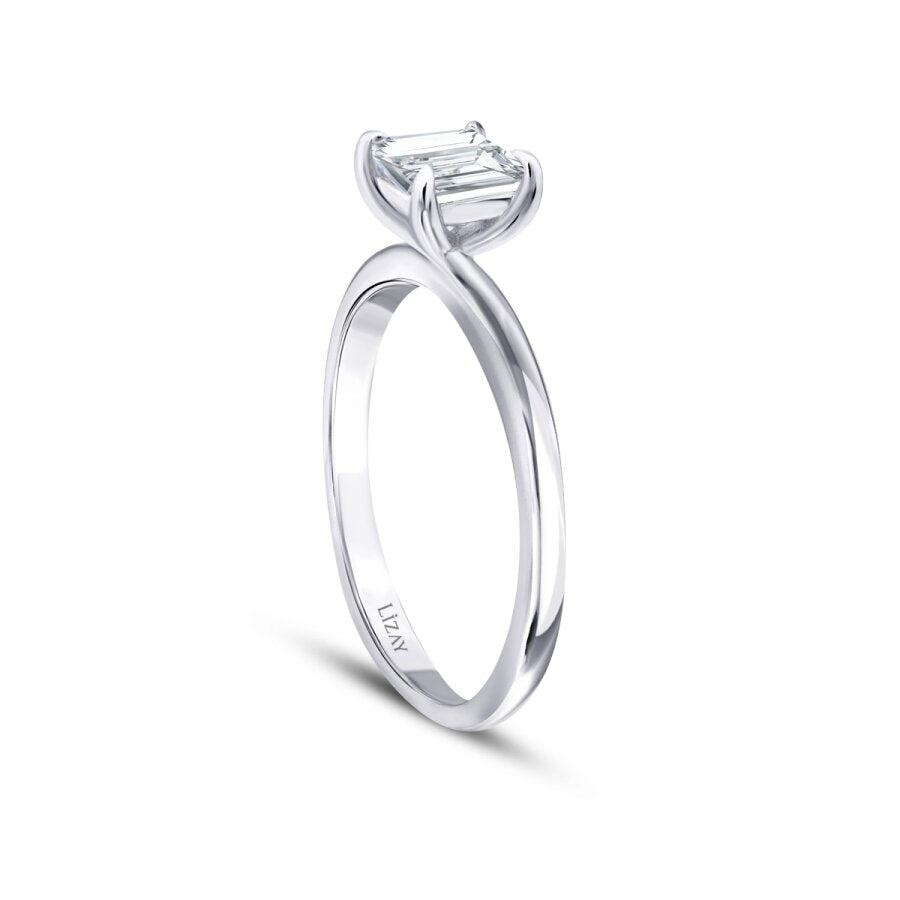 0.60 Carat Diamond Princess Solitaire Engagement Ring