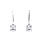0,82 Carat Diamond Princess Earrings