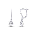 0,85 Carat Diamond Oval Earrings