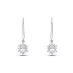 0,85 Carat Diamond Oval Earrings