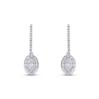 0,51 Carat Diamond Baguette Earrings