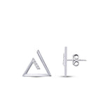 0,09 Carat Diamond Round Trend Earrings