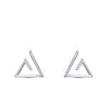 0,09 Carat Diamond Round Trend Earrings