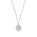 1,81 Carat Diamond Fancy Pear Necklace