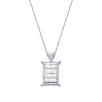 0.49 Carat Diamond Baguette Necklace