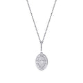 0,21 Carat Diamond Baguette Necklace