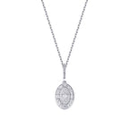 0,21 Carat Diamond Baguette Necklace