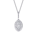 0,21 Carat Diamond Baguette Necklace