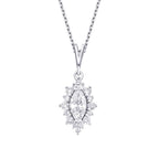 0.46 Carat Diamond Marquise Necklace