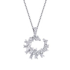 0,34 Carat Diamond Trend Baguette Necklace