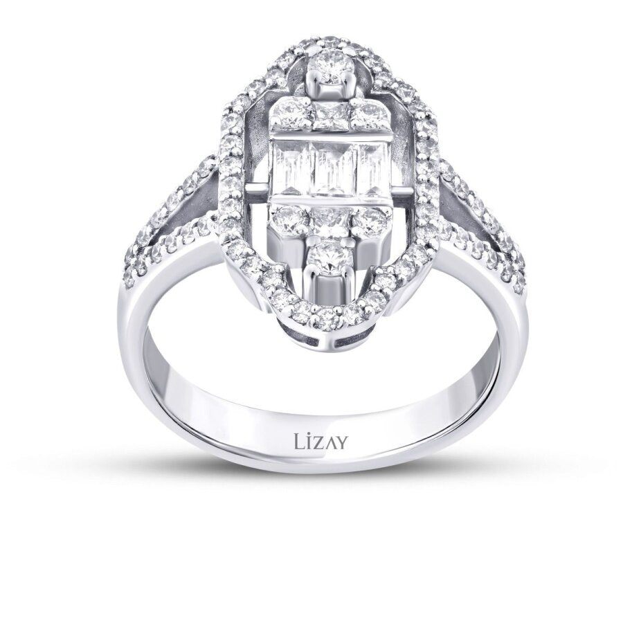 0,80 Carat Diamond Trend Baguette Ring