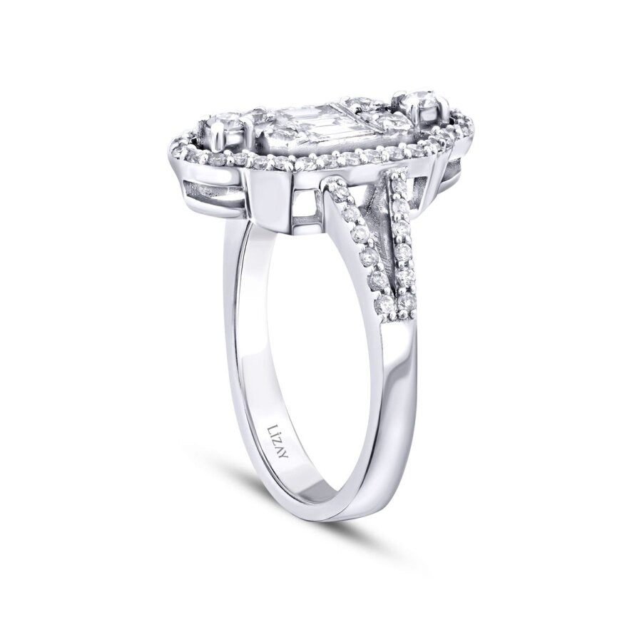 0,80 Carat Diamond Trend Baguette Ring
