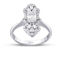 0,57 Carat Diamond Trend Baguette Ring