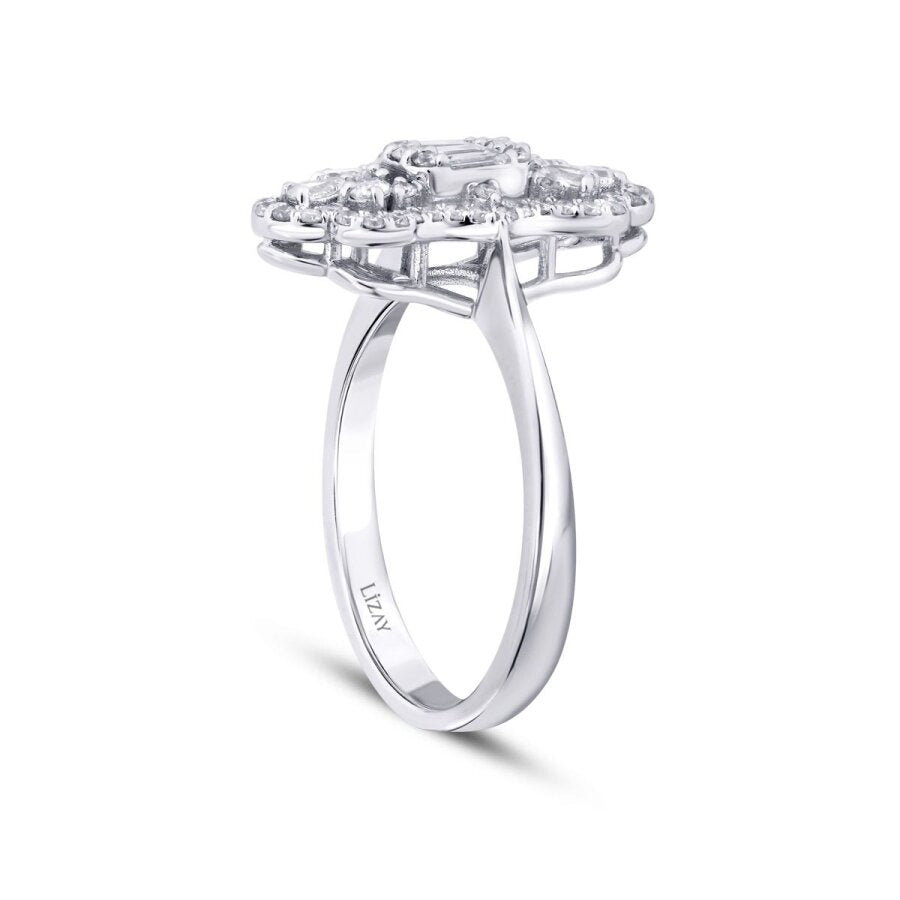 0,57 Carat Diamond Trend Baguette Ring
