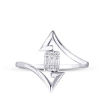 0,13 Carat Diamond Baguette Ring