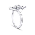 0,13 Carat Diamond Baguette Ring