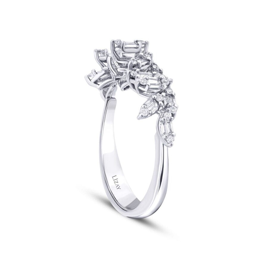0,41 Carat Diamond Baguette Ring