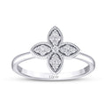 0,15 Carat Diamond Clover Ring
